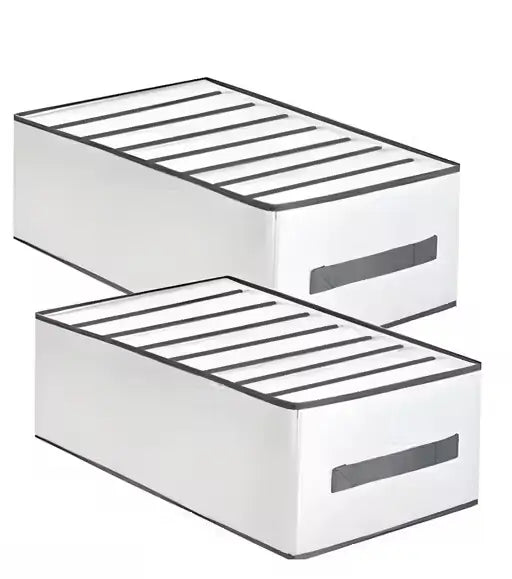 Wardrobe Clothes Organizer – 8 Grids Beige