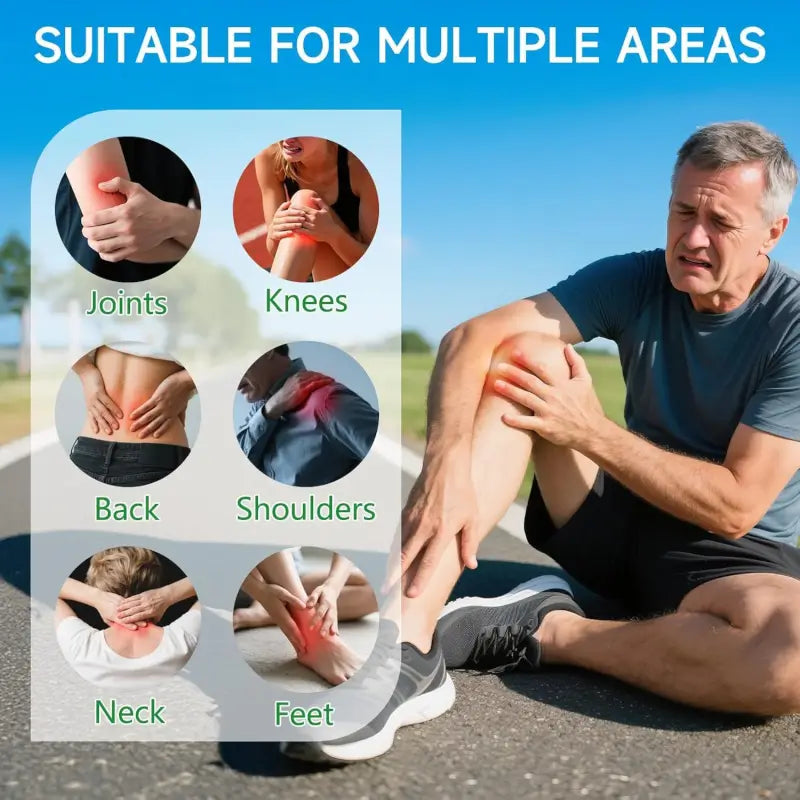 Herbal Knee Comfort Patches – Breathable & Comfortable Wear – Natural Botanical Formula – 10 Patches